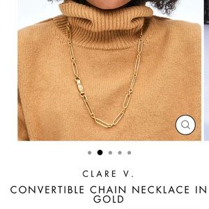 Clare V. Convertible chain necklace in vintage gold
